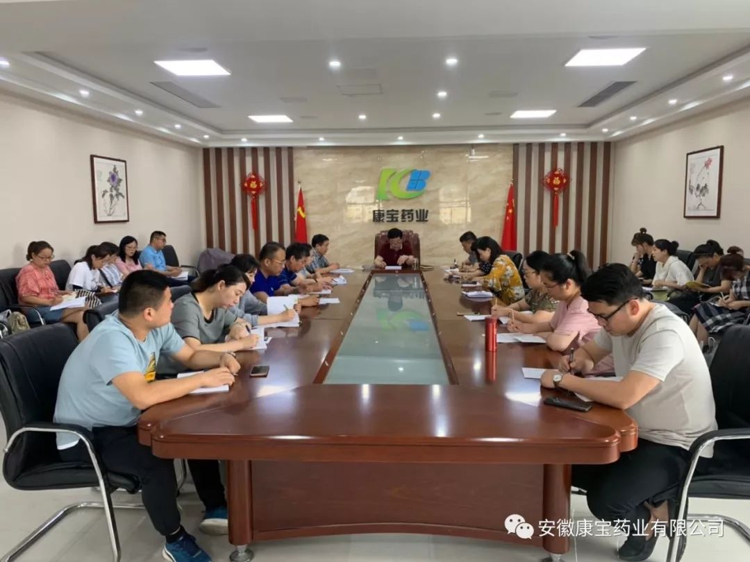 潛心學(xué)習(xí)練真功 勇于開拓不放松--康寶藥業(yè)組織召開2019年上半年經(jīng)濟(jì)運(yùn)行分析會